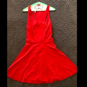 Bebe. Red. Skater Dress